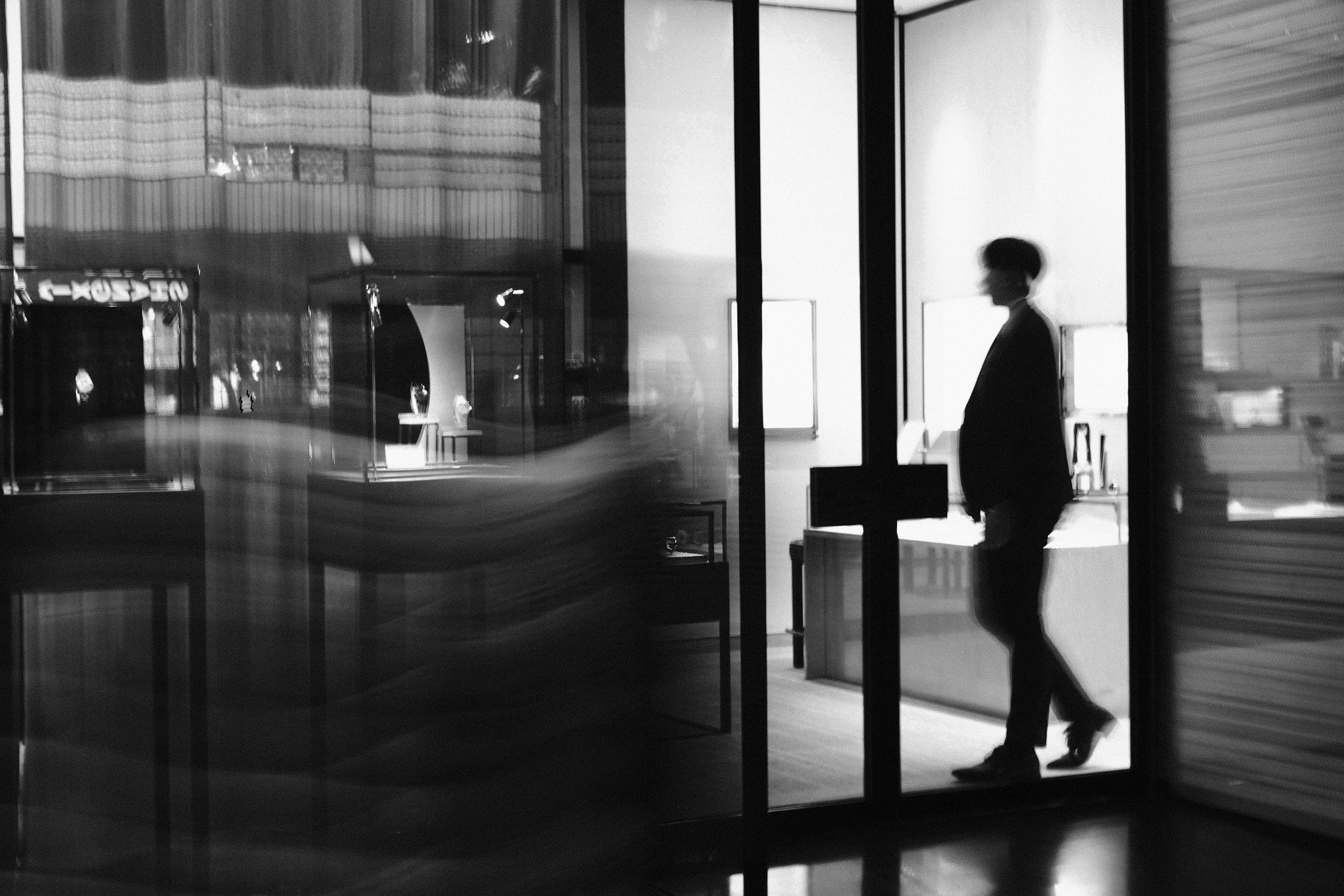 Modern glass towers and urban architecture in Xinyi, Taipei - street photography