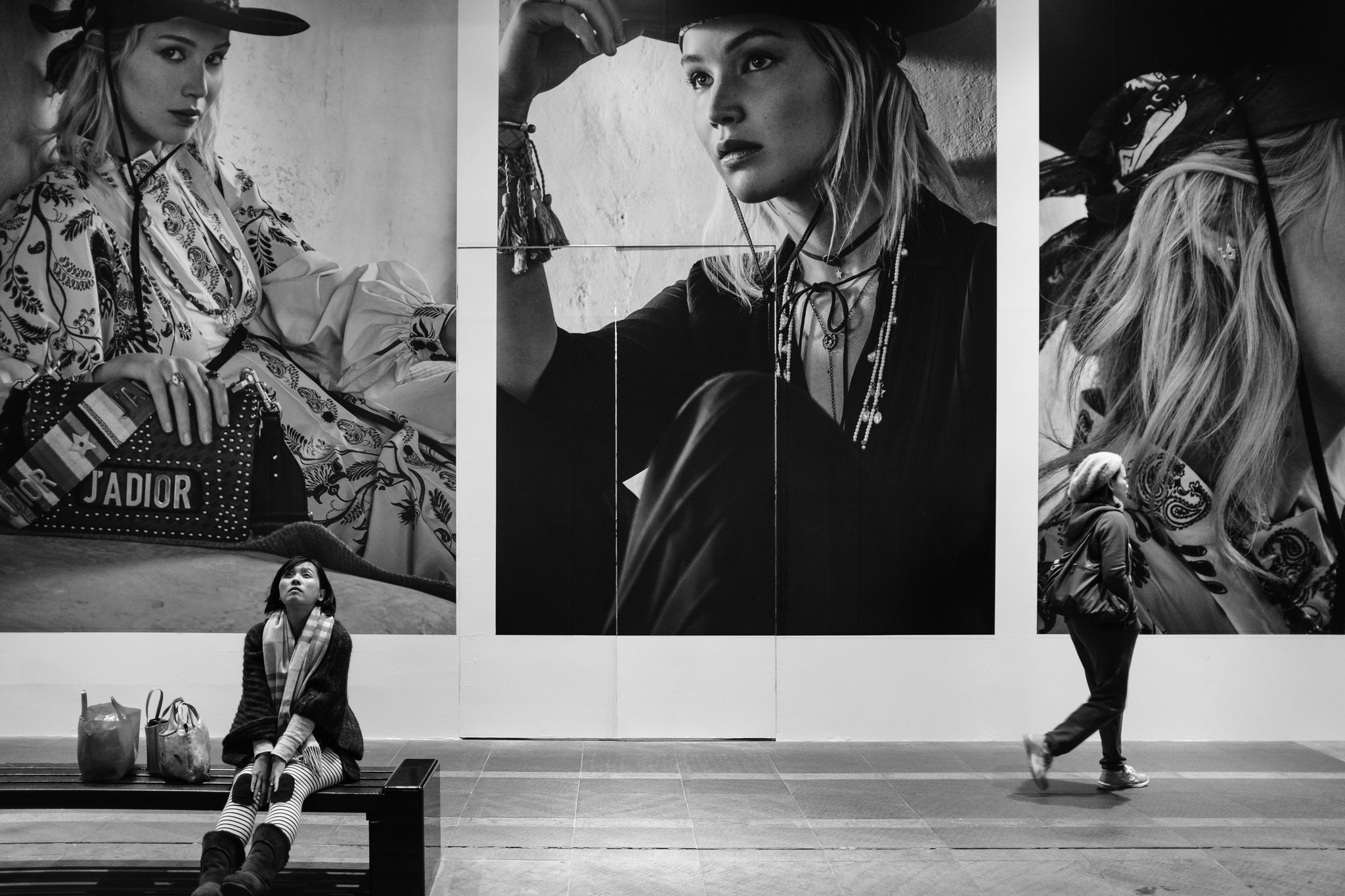 Urban street scene in Xinyi, Taipei - street photography